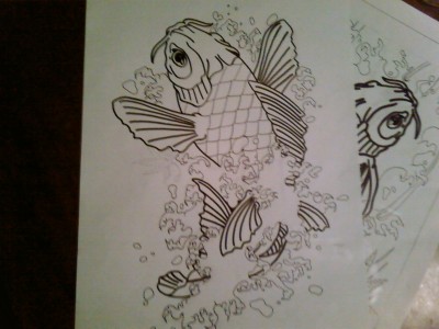 koi drawing TattooSpace Social Networking for Tattoo Fans
